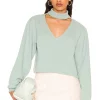 Lovers And Friends Kaela Sweatshirt In Sage -Lovers and Friends Sales Shop LOVF WK1064 V1