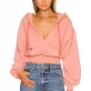 Lovers And Friends Cecily Hoodie In Pink Clay -Lovers and Friends Sales Shop LOVF WK1067 V1