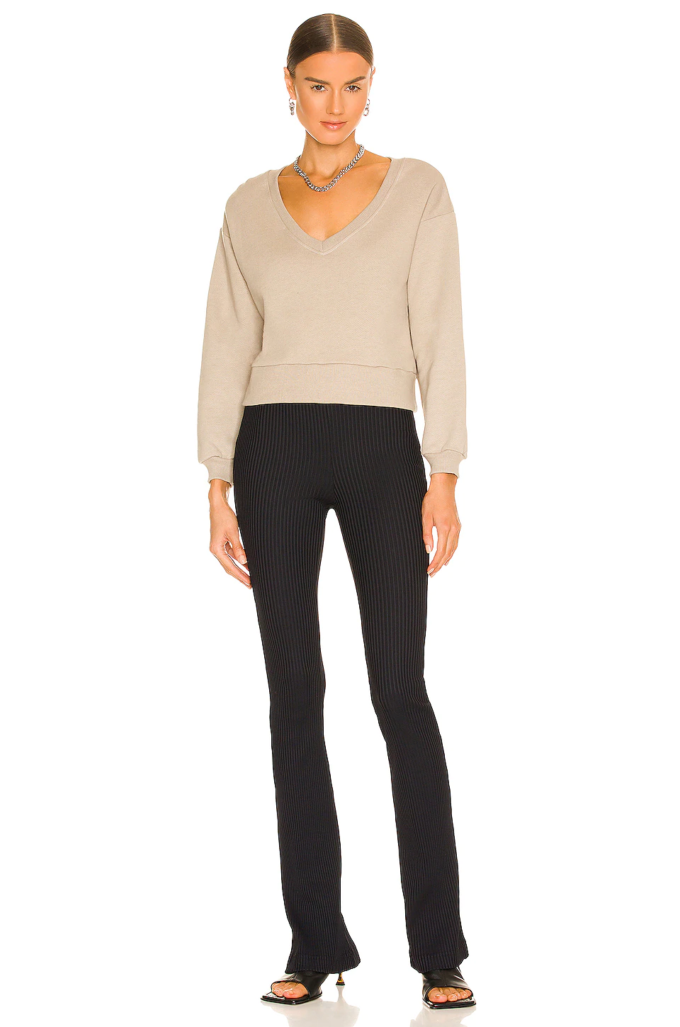 Lovers And Friends Miela Sweater In Warm Gray 6 Lovers And Friends Miela Sweater In Warm Gray - Image 4