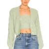 Lovers And Friends Opal Cardigan In Meadow Green 1 Lovers And Friends Opal Cardigan In Meadow Green -Lovers and Friends Sales Shop LOVF WK1079 V1