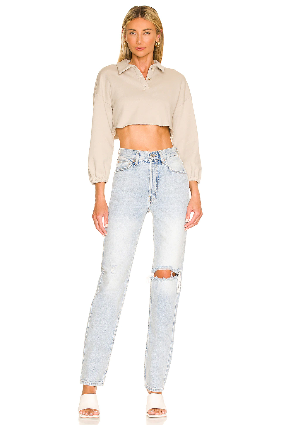 Colson Pullover in Feather Grey Lovers And Friends Colson Pullover In Feather Grey -Lovers and Friends Sales Shop LOVF WK1087 V4