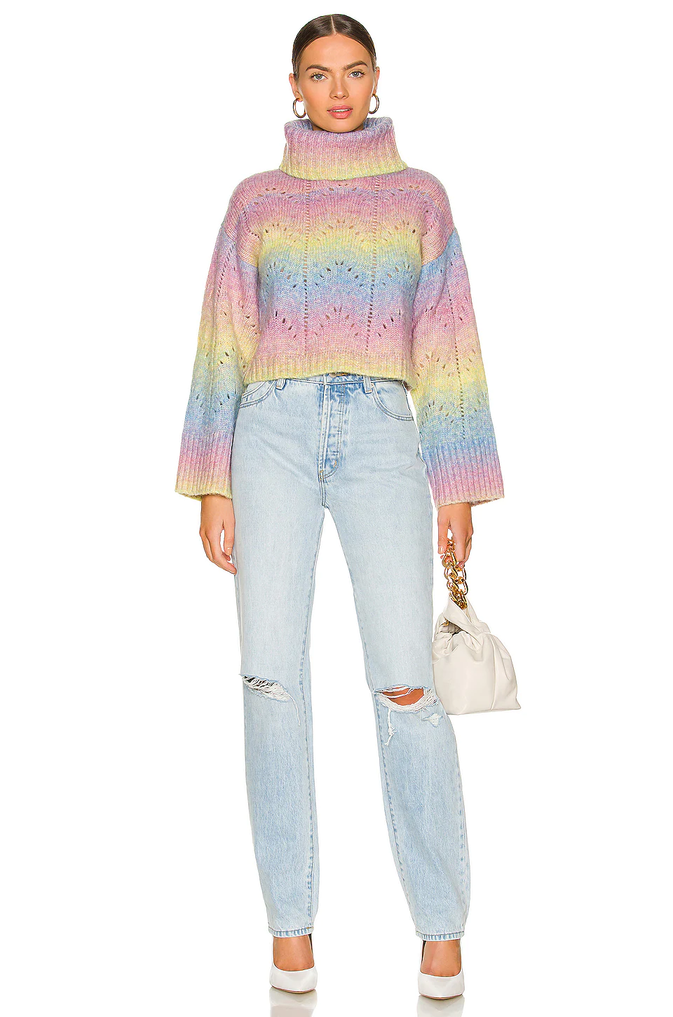 Bryant Sweater in Rainbow Lovers And Friends Bryant Sweater In Rainbow -Lovers and Friends Sales Shop LOVF WK1092 V4