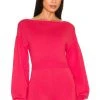 Lovers And Friends Haidyn Boatneck Sweater In Strawberry Red -Lovers and Friends Sales Shop LOVF WK1104 V1