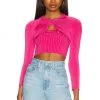 Lovers And Friends Ean Micro Cardigan In Magenta -Lovers and Friends Sales Shop LOVF WK1106 V1