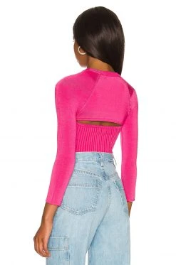 Lovers And Friends Ean Micro Cardigan In Magenta -Lovers and Friends Sales Shop LOVF WK1106 V3