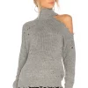 Lovers And Friends Arlington Sweater In Heather Grey -Lovers and Friends Sales Shop LOVF WK134 V1