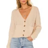 Lovers And Friends Caroline Cardigan In Neutral -Lovers and Friends Sales Shop LOVF WK633 V1