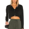 Lovers And Friends Keaton Cropped Top In Black -Lovers and Friends Sales Shop LOVF WK877 V1
