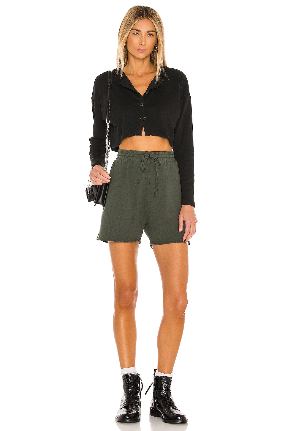 Lovers And Friends Keaton Cropped Top In Black 6 Lovers And Friends Keaton Cropped Top In Black - Image 4