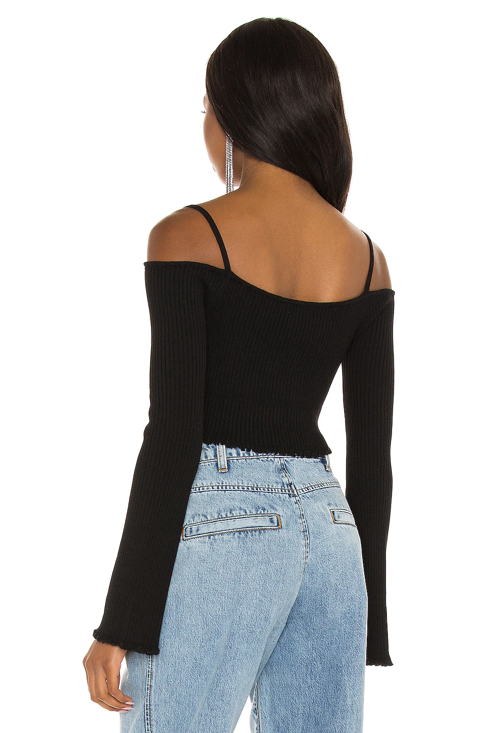 Esther Micro Cardi in Black Lovers And Friends Esther Micro Cardi In Black -Lovers and Friends Sales Shop LOVF WK975 V3