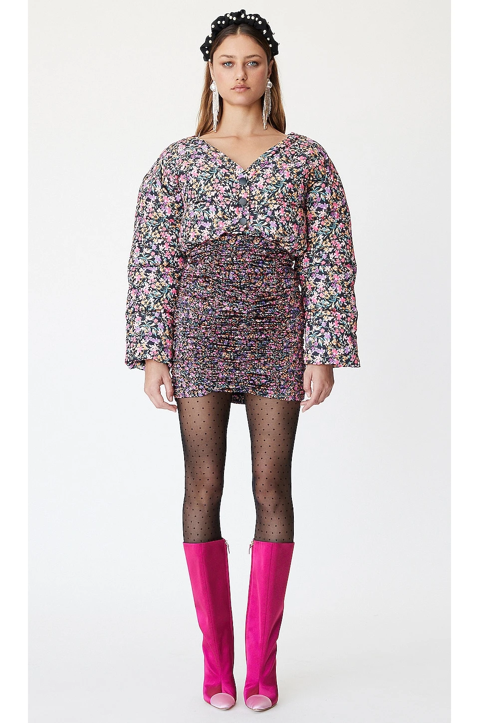 Lovers And Friends Crawford Cropped Puffer In Crawford Floral 8 Lovers And Friends Crawford Cropped Puffer In Crawford Floral - Image 6