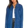 Lovers And Friends Junie Shacket In Denim Blue -Lovers and Friends Sales Shop LOVF WO426 V1