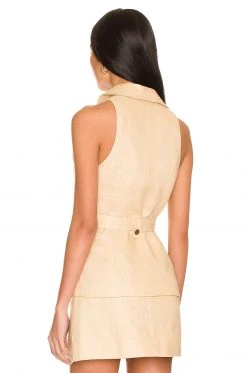 Lovers And Friends Tish Vest In Sand Neutral -Lovers and Friends Sales Shop LOVF WO450 V3