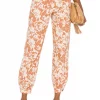 Lovers And Friends Kacey Pant In Caramel Brown Floral 2 Lovers And Friends Kacey Pant In Caramel Brown Floral -Lovers and Friends Sales Shop LOVF WP500 V1