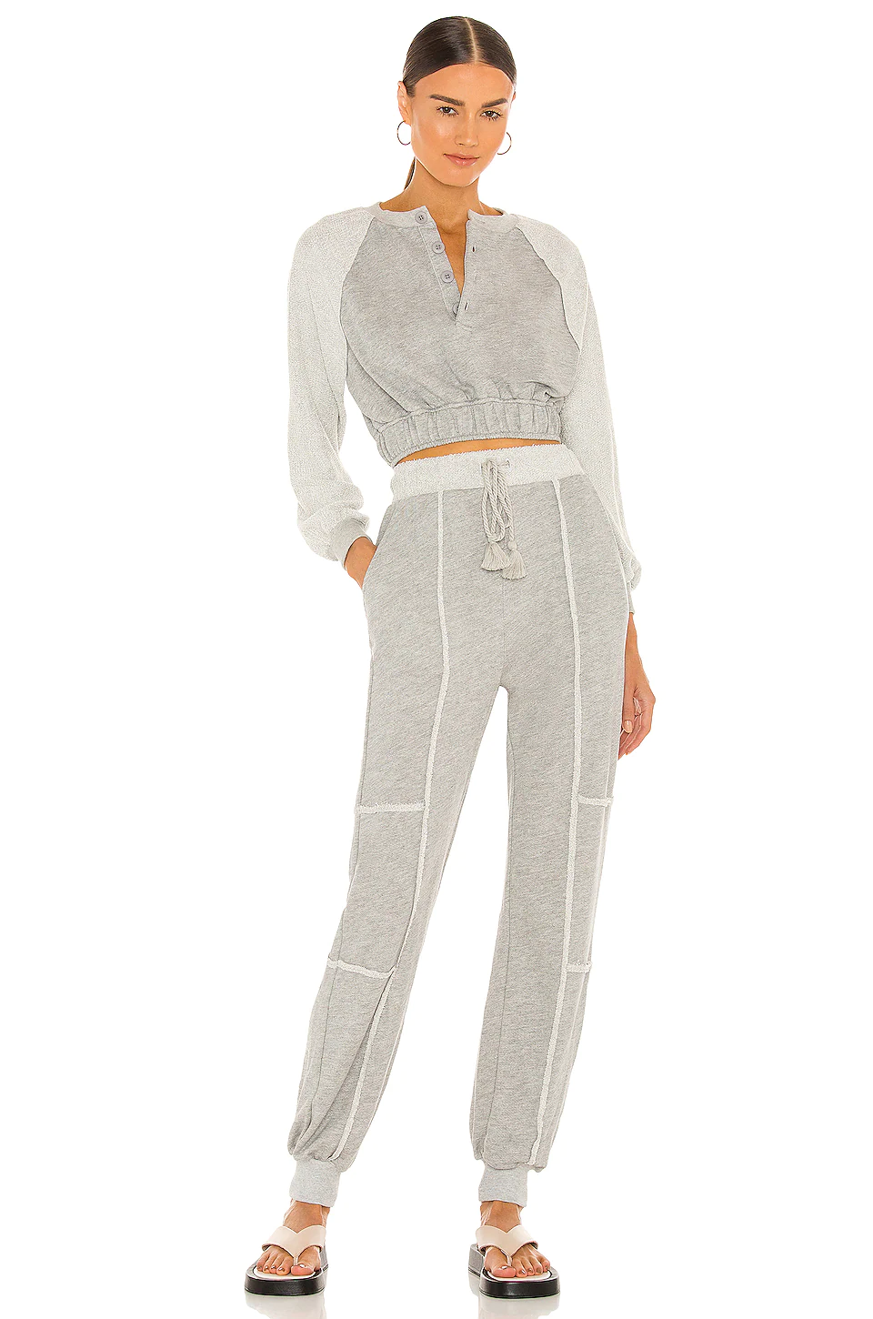 Lovers And Friends Carley Jogger In Grey 6 Lovers And Friends Carley Jogger In Grey - Image 4