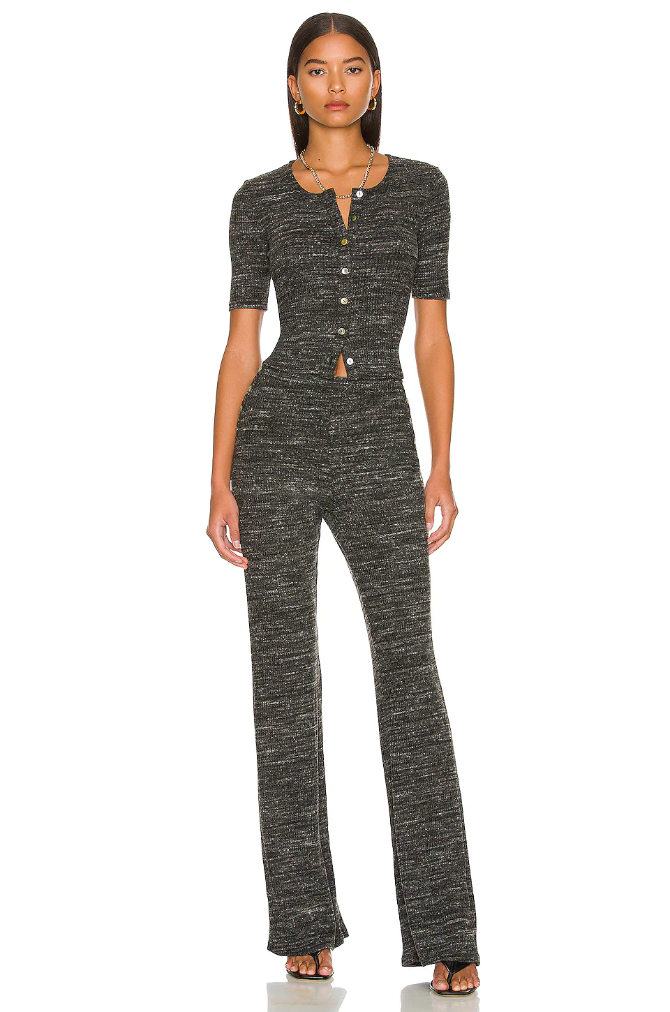 Lovers And Friends Monica Pant In Heather Charcoal 6 Lovers And Friends Monica Pant In Heather Charcoal - Image 4