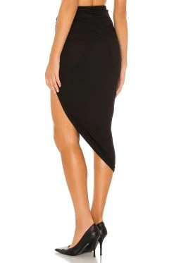 Lovers And Friends Kiki Midi Skirt In Black -Lovers and Friends Sales Shop LOVF WQ517 V3