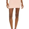 Lovers And Friends Rylan Drawstring Mini Skirt In Pink Cable -Lovers and Friends Sales Shop LOVF WQ548 V1