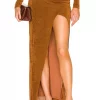 Lovers And Friends Helena Maxi Skirt In Copper -Lovers and Friends Sales Shop LOVF WQ553 V1