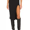 Lovers And Friends Liv Midi Skirt In Black -Lovers and Friends Sales Shop LOVF WQ572 V1