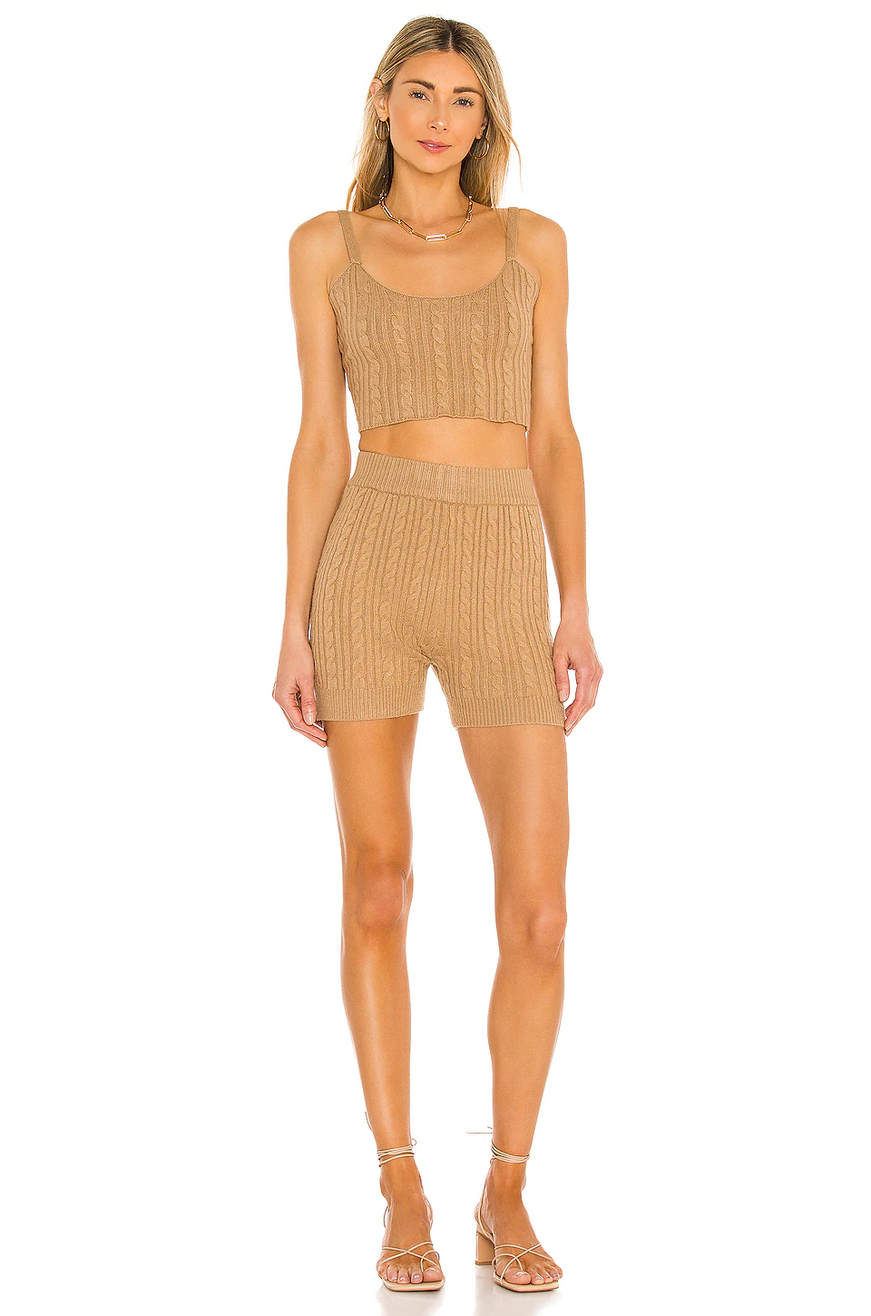 Lovers And Friends Carmen Knit Set In Beige