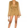 Lovers And Friends Jamey Romper In Gold -Lovers and Friends Sales Shop LOVF WR327 V1