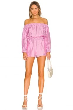 Lovers And Friends Bosworth Romper In Lilac Purple