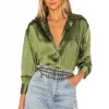Lovers And Friends Salina Top In Olive Green -Lovers and Friends Sales Shop LOVF WS1453 V1