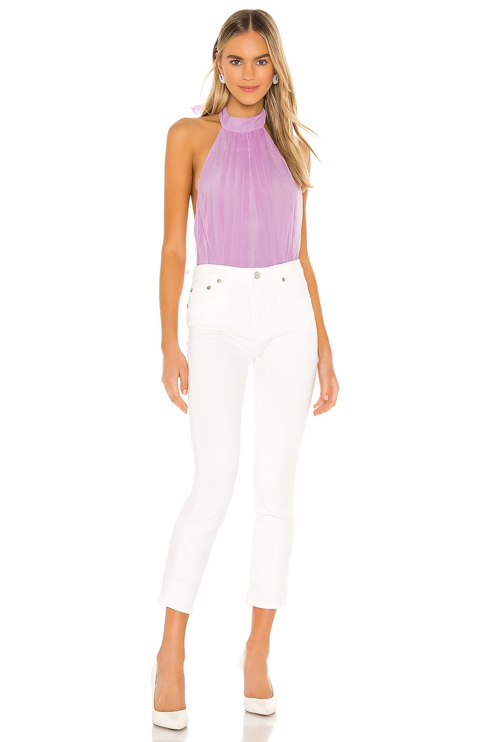 Lovers And Friends Darling Bodysuit In Lilac 6 Lovers And Friends Darling Bodysuit In Lilac - Image 5