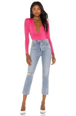 Lovers And Friends Anya Bodysuit In Hot Pink -Lovers and Friends Sales Shop LOVF WS1815 V5