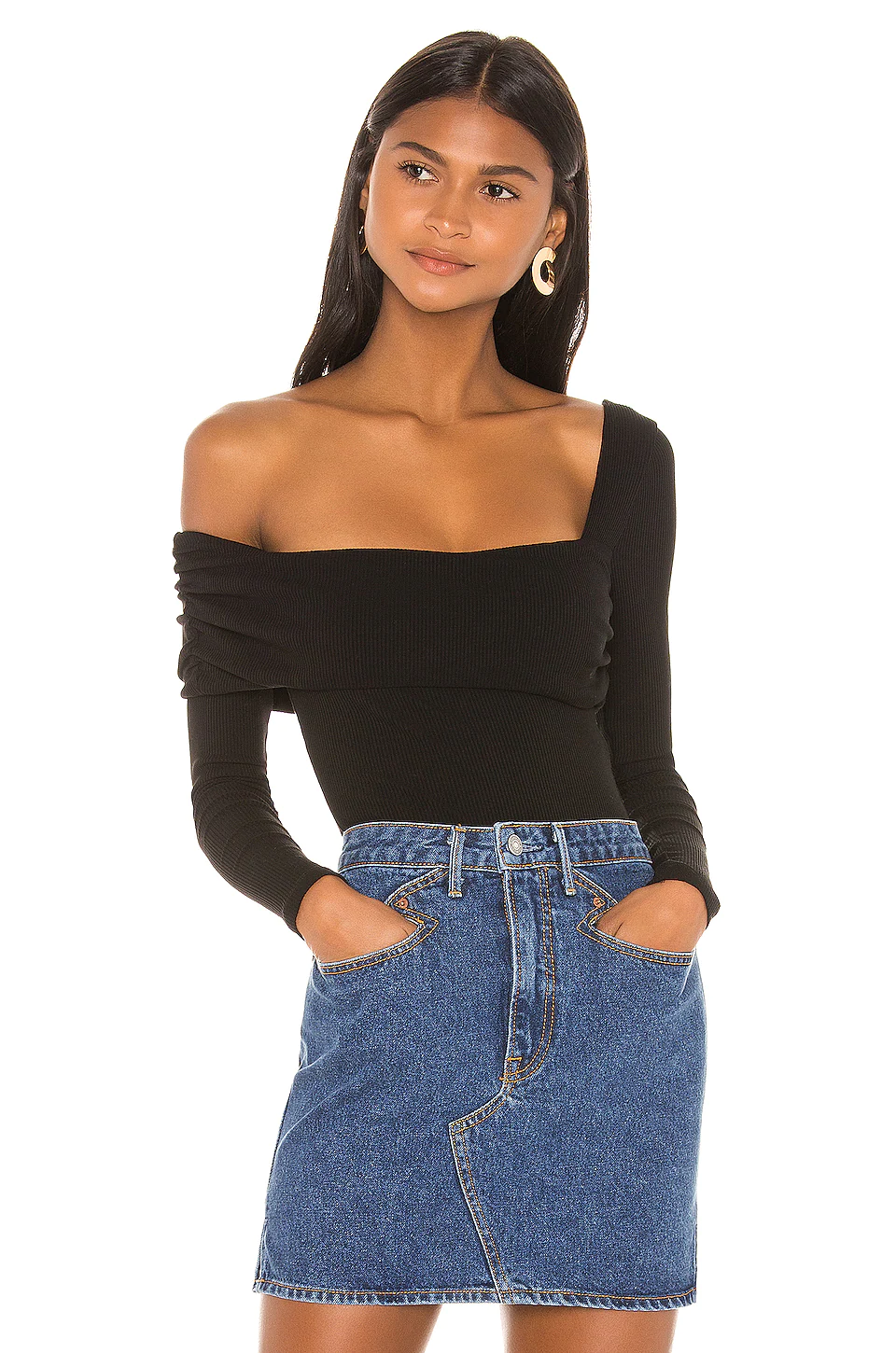 Lovers And Friends Florence Bodysuit In Black