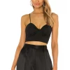 Lovers And Friends Ida Twist Front Top In Black -Lovers and Friends Sales Shop LOVF WS1902 V1