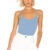Lovers And Friends Bara Bodysuit In Steel Blue -Lovers and Friends Sales Shop LOVF WS1948 V1