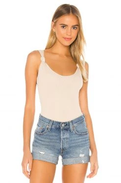 Lovers And Friends Heather Bodysuit In Natural Tan