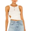 Lovers And Friends Bernie Tank Top In Ivory -Lovers and Friends Sales Shop LOVF WS2083 V1