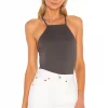 Lovers And Friends Halter Tank In Charcoal Gray 1 Lovers And Friends Halter Tank In Charcoal Gray -Lovers and Friends Sales Shop LOVF WS2104 V1