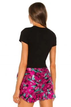 Lovers And Friends Christy Tee Shirt In Black -Lovers and Friends Sales Shop LOVF WS2125 V3