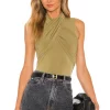 Lovers And Friends Kelly Bodysuit In Olive Green -Lovers and Friends Sales Shop LOVF WS2153 V1