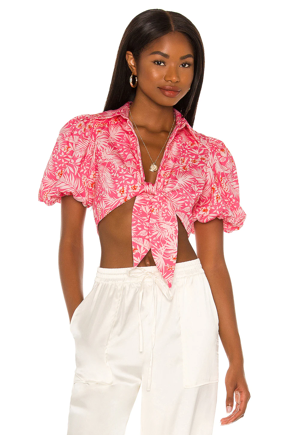 Lovers And Friends Juliet Tie Top In Sienna Tropical