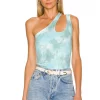 Lovers And Friends Bradley Bodysuit In Teal Green Tie Dye -Lovers and Friends Sales Shop LOVF WS2227 V1