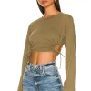 Lovers And Friends Ali Top In Dark Olive Green -Lovers and Friends Sales Shop LOVF WS2230 V1