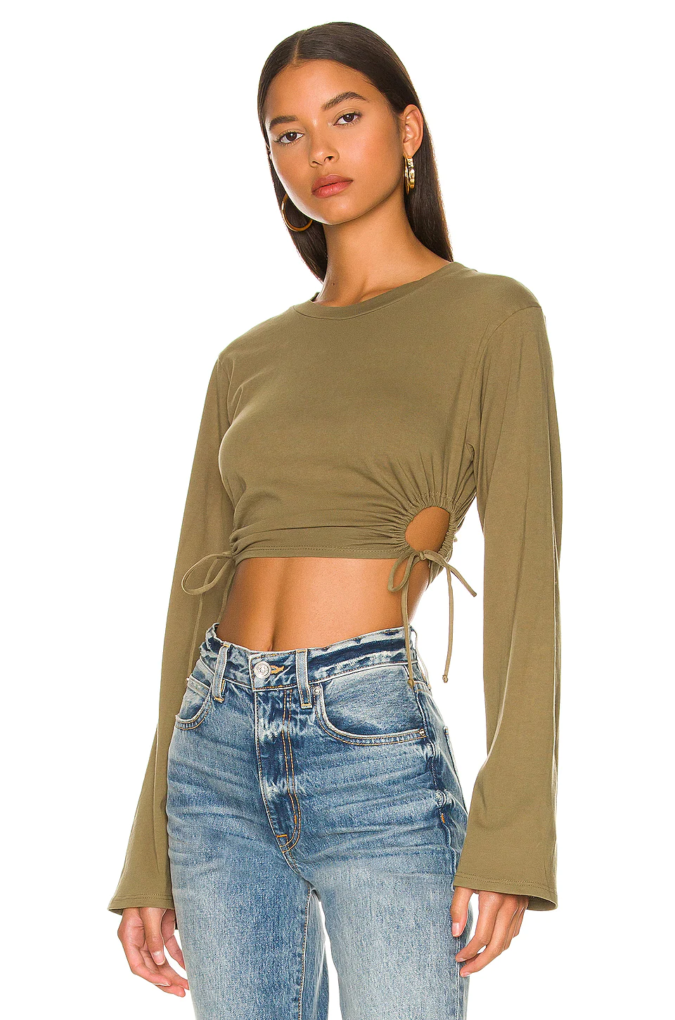 Lovers And Friends Ali Top In Dark Olive Green
