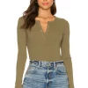 Lovers And Friends Lina Bodysuit In Olive Green -Lovers and Friends Sales Shop LOVF WS2234 V1