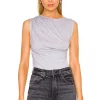 Lovers And Friends Sahara Draped Tank In Heather Grey 1 Lovers And Friends Sahara Draped Tank In Heather Grey -Lovers and Friends Sales Shop LOVF WS2258 V1