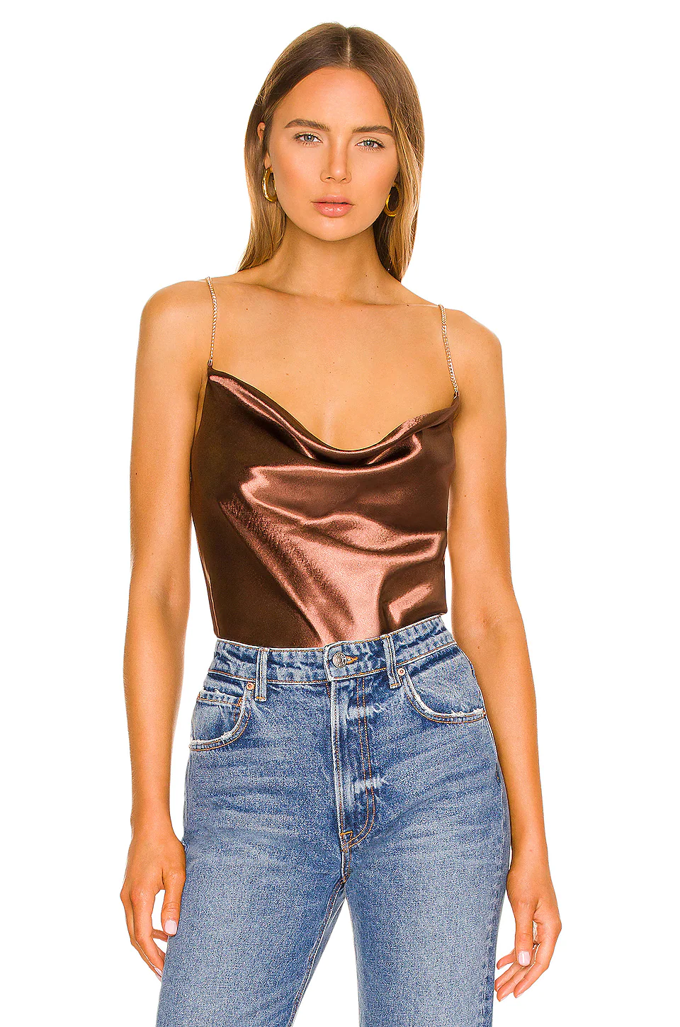 Lovers And Friends Cori Tank Top In Chocolate Brown