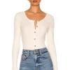 Lovers And Friends Rayne Bodysuit In Ivory -Lovers and Friends Sales Shop LOVF WS2296 V1
