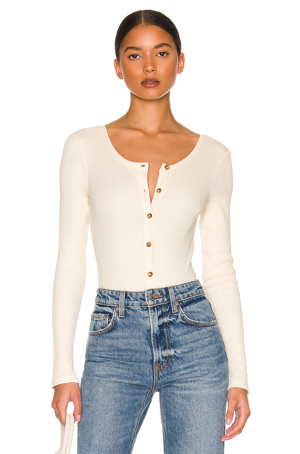 Lovers And Friends Rayne Bodysuit In Ivory