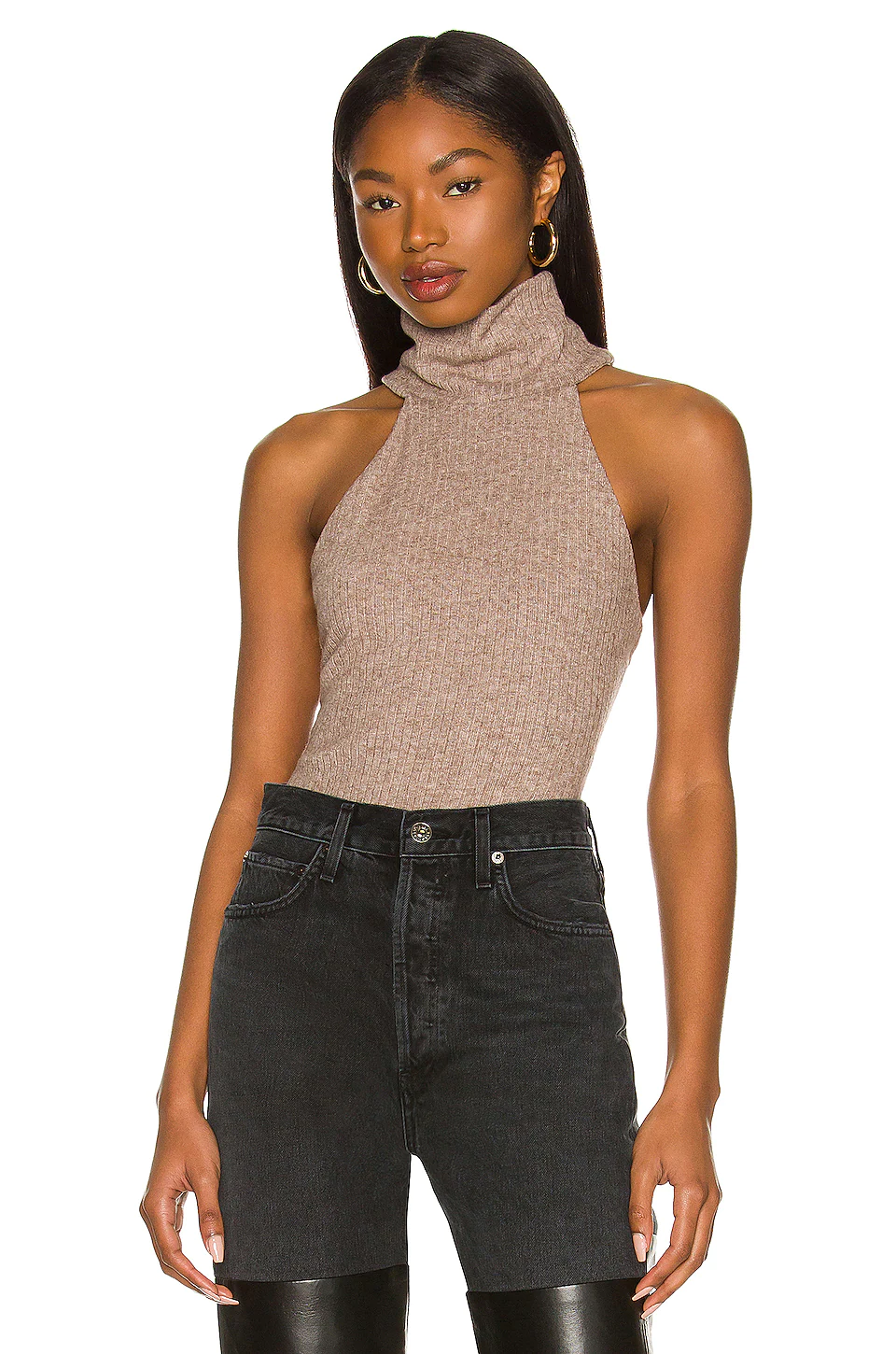 Lovers And Friends Ellen Bodysuit In Chestnut Brown