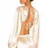 Lovers And Friends Britt Blouse In Champagne -Lovers and Friends Sales Shop LOVF WS2303 V1