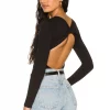 Lovers And Friends Riley Bodysuit In Black 2 Lovers And Friends Riley Bodysuit In Black -Lovers and Friends Sales Shop LOVF WS2325 V1